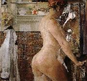 Nikolay Fechin Nude take a shower oil painting reproduction